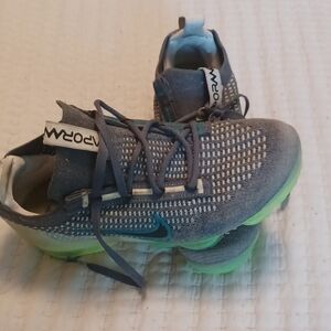 Nike Kids' Blue and Green Sneakers